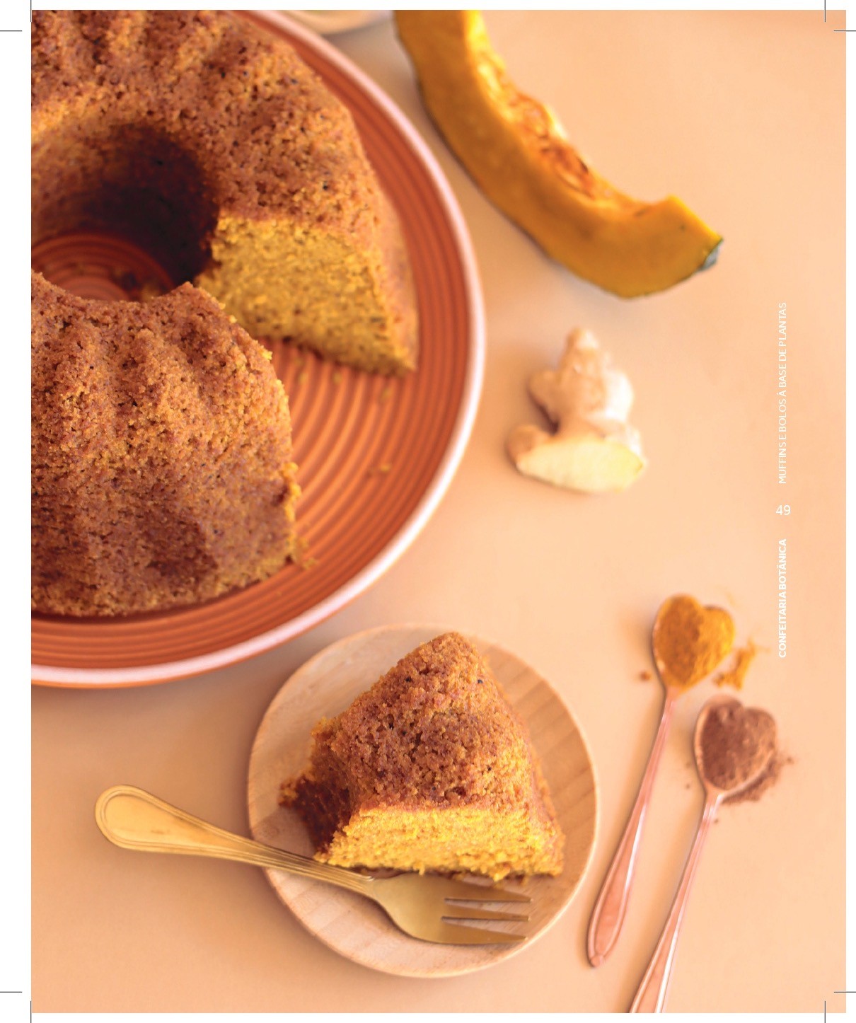 Bolo de abóbora com especiarias